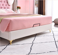 Meubles de chambre à coucher de luxe, lits queen, matrimonial, king size, cadre de lit rembourré, lit simple Kitty, lit pour enfants pour filles