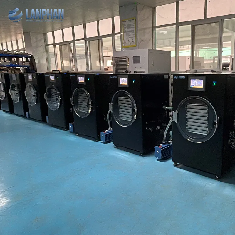 Lanphan stainless steel 8 trays freeze dryer and home freeze drying dryer machine equipment for food flower fruit