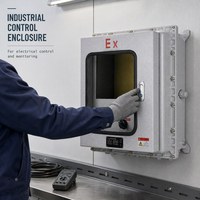 Boîtier de distribution antidéflagrant IP65 IP66 avec panneau de commande de disjoncteur, en alliage d'aluminium, pour la distribution d'énergie industrielle