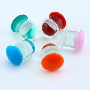 Sen thủy tinh hữu cơ tai đồng hồ đo kéo dài côn giãn nở razy vòm đơn bùng cắm đường hầm cơ thể xuyên đồ trang sức - Product Image 6