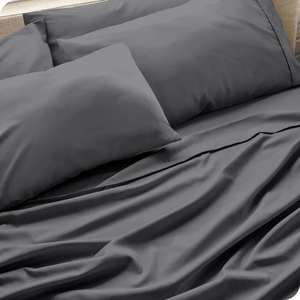 Vente en gros de ensembles de draps 1800TC, <span class=keywords><strong>drap</strong></span> de lit en microfibre de 4 pièces pour couette de couleur unie, <span class=keywords><strong>drap</strong></span> de lit, ensemble de literie - Product Image 5