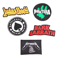 Patchs brodés personnalisés en chenille et sequins, motifs de dessins animés, thermocollants, 2D/3D, appliques en tissu pour vêtements, logos de marque, patchs thermocollants