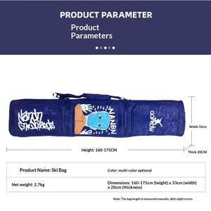 Sac <span class=keywords><strong>de</strong></span> <span class=keywords><strong>ski</strong></span> et <span class=keywords><strong>de</strong></span> snowboard universel télescopique à roulettes en gros, imperméable, à compartiments multiples avec séparation sec-humide - Product Image 6