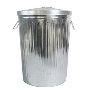 <span class=keywords><strong>Cubo</strong></span> de Basura de Metal Galvanizado <span class=keywords><strong>con</strong></span> <span class=keywords><strong>Tapa</strong></span>, Contenedor de Residuos Resistente <span class=keywords><strong>para</strong></span> Uso en Interiores y Exteriores |   Contenedor de Basura de Fabricación OEM ODM - Product Image 5