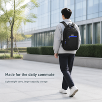 Sac à dos minimaliste pour homme, léger, grande capacité, pour l'école, les affaires et l'usage quotidien