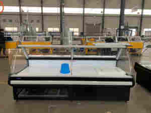 <span class=keywords><strong>Populaire</strong></span> nouvelle <span class=keywords><strong>boucherie</strong></span> boutique viande affichage réfrigérateur Commercial Deli vitrine charcuterie viande vitrine pour supermarché - Product Image 2