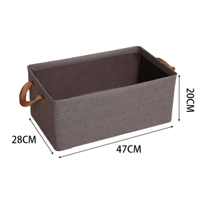 Kotak Penyimpanan Kain Persegi Kapasitas Besar, Organizer Lemari Lipat yang Kokoh dengan Pegangan untuk Pakaian, Desain Modern - Product Image 2