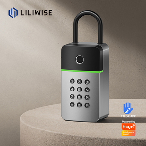 Caja de seguridad para llave inteligente controlada por aplicación Liliwise Tuya BLE, caja de teclado impermeable para <span class=keywords><strong>Airbnb</strong></span> Real Estate, llave electrónica, código Pin de huella dactilar - Product Image 1