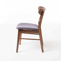 Chaises de salle à manger en bois de frêne massif avec revêtement doux de qualité supérieure, mobilier de restaurant moderne haut de gamme VL Commercial, tendance populaire pour les hôtels