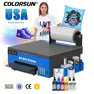 Fast printing A4 small printing t-shirt machine for printing shop for small business xp600 head DTF digital printer