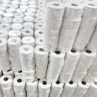 58G Glassine Direct thermique auto-adhésif rouleau étanche étiquette d'expédition autocollants pour imprimantes portables épicerie supermarchés