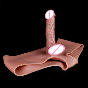 Celana panjang silikon bertali untuk pria, celana panjang Dildo dengan lubang <span class=keywords><strong>Harness</strong></span> untuk pria - Product Image 6