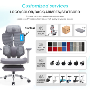 Factory Direct Sale Comfortable Multi-color Optional PC Computer Ergonomic Desk Office Gamer Chair with <strong>Footrest</strong> - Product Image 5