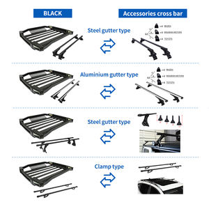 Porte-bagages de toit universel 4x4 en aluminium noir haute capacité pour pick-up - Product Image 5