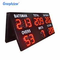 Tableau d'affichage électronique professionnel multisports à LED avec chronomètre de tir, télécommande IR et affichage des périodes pour basketball, football et tennis