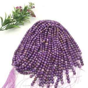 Grosir diskon besar-besaran manik-manik <span class=keywords><strong>kunzite</strong></span> kristal alami 8mm gelang manik longgar fosfor kristal untuk hadiah wanita - Product Image 2