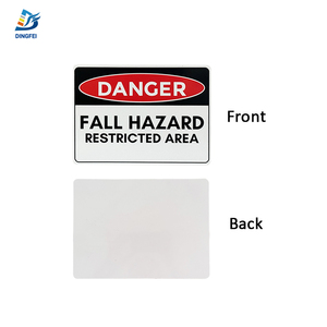 Señales de protección contra caídas de plástico negro Área <span class=keywords><strong>restringida</strong></span> Señal de peligro de advertencia Peligro de caída Señal de pozo abierto Peligro de caída Sin acceso - Product Image 2