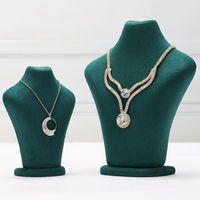 DIGU Usine De Luxe Microfibre Collier Bijoux Affichage Mannequin Buste Stand Mannequin Buste pour Colliers