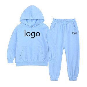 All'ingrosso abbigliamento per bambini nuovi bambini di colore puro maglione per bambine Jogger set di tuta per camion per il Design logo personalizzato taglie forti - Product Image 1