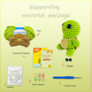 <span class=keywords><strong>Kit</strong></span> de <span class=keywords><strong>Ganchillo</strong></span> de Tortuga para Todas las Edades - Proyecto DIY con 2 Opciones de Color, Juego Completo para Aprender a Hacer <span class=keywords><strong>Ganchillo</strong></span> de un Lindo Animal de Peluche - Product Image 3