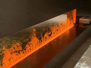 <span class=keywords><strong>Chimenea</strong></span> de <span class=keywords><strong>Bioetanol</strong></span> Integrada de 60 Pulgadas con Control Remoto, Moderna para Apartamentos, Construcción de Acero Inoxidable, Uso en Interiores - Product Image 5