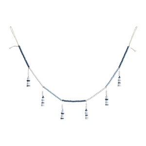 Wooden Ocean-Themed Hanging Ornaments Mediterranean Style Beaded Lighthouse Pendant Home Decor Multi Piece Package - Product Image 4