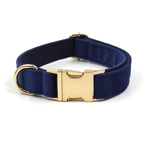 <span class=keywords><strong>Harness</strong></span> Anjing Heyri Pet Supplies, <span class=keywords><strong>Harness</strong></span> Anjing Mewah Bahan Beludru Biru Lembut yang Dapat Disesuaikan, Dilengkapi Tali, Kerah Dasi Kupu-kupu, dan Tempat Kantong Kotoran Anjing - Product Image 3