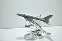Décoration de table en forme d'avion plaqué argent pour vitrine et aménagement intérieur – Vente en gros