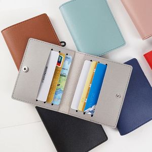 Factory Wholesale Spot Thickened Pu Leather Id Custom Logo Business <b>Card</b> Bag <b>Holder</b> - Product Image 3