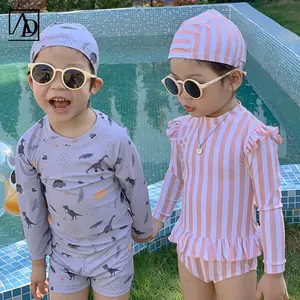 Avustralya özel çocuklar mayo sevimli bebek Beachwear küçük kızlar ve erkek mayolar özel naylon kumaş bebek tek parça mayo
