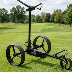 Chariot de golf électrique à trois roues en aluminium, alimenté par batterie, outil d'assemblage pour chariot de parcours, OEM ODM DIY - Product Image 2