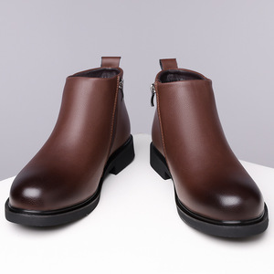 Botas Martin para Hombre, Botines con Punta Redonda, Cierre de Cremallera, Suela de Goma, para Todas las Temporadas, Estilo Chelsea - Product Image 4