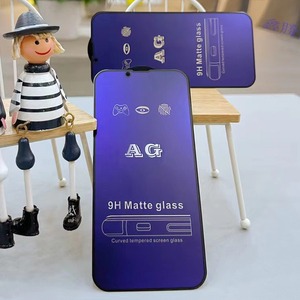 Anti Blue <strong>Ray</strong> AG Matte Tempered Glass for iPhone 16 15 13 14 Pro Max <strong>Mini</strong> 9H Glare/Fingerprint Screen Protector - Product Image 4