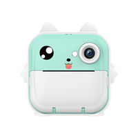 Kamera Selfie Anak 800Mah Terbaru, Kamera Instan Mini Printer, Perekam Video dengan Permainan Seru