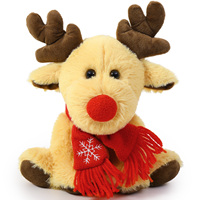 Chinesische Fabrik: Niedliches 22cm Weihnachts-Rentier Plüschtier für Kinder, Mädchen, Jungen, Schlafzimmer, Heim-Party-Dekoration, Neujahrs-Wintergeschenkidee