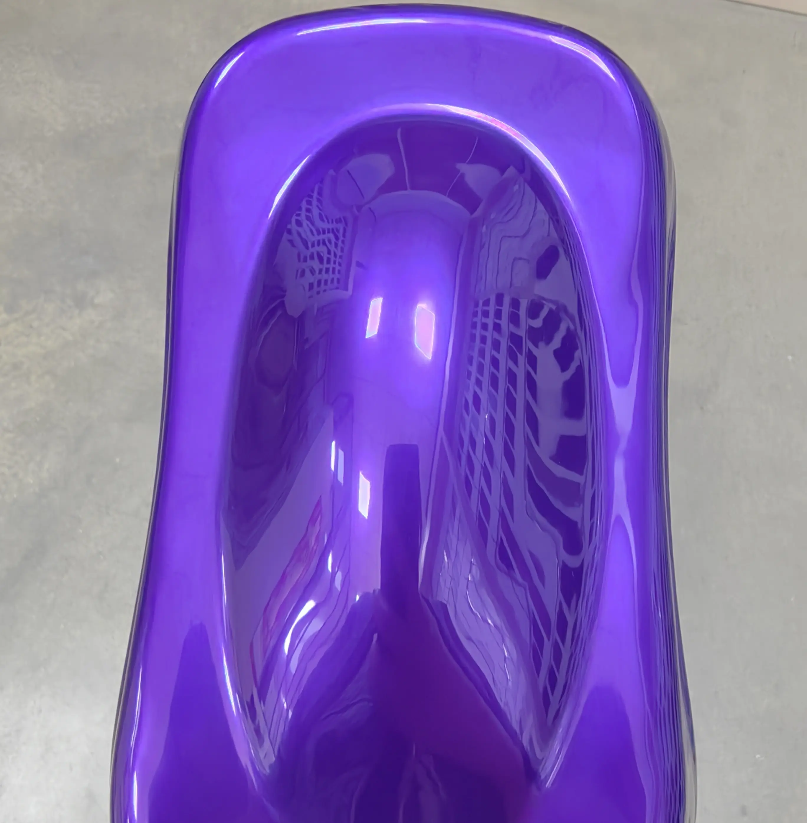 supper mirror effect chrome candy purple electrostatic powder coating paint for aluminum furniture