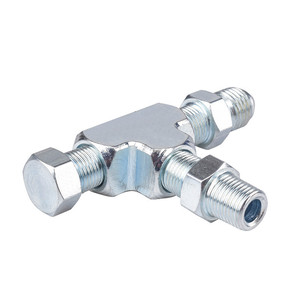 Bộ chuyển đổi phù hợp TEE 3 cách <span class=keywords><strong>1</strong></span>/<span class=keywords><strong>8</strong></span> "<span class=keywords><strong>NPT</strong></span> để <span class=keywords><strong>4an</strong></span> với cắm khối Turbo dầu nguồn cấp dữ liệu cảm biến áp suất - Product Image 6