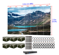 Outdoor Vollfarbige LED-Videowand P2.604 Außen-LED-Bühnenhintergrund 2,6mm Miet-LED-Wandpanel 3,5m X 2,5m