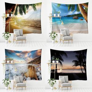 Raffiné Unique Paysage Naturel Tenture Murale <span class=keywords><strong>Fond</strong></span> Tissu Nappe Porte Rideau Serviette Châle Protection Solaire Tapisseries - Product Image 5