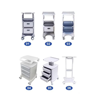 Chariot multifonctionnel pour machine de beauté chariot à ongles personnalisé multi-tiroirs pour outils de salon de manucure chariot à cheveux