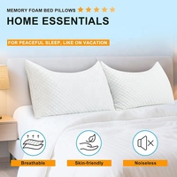 Vente en gros Oreillers en mousse à mémoire de forme déchiquetés réglables pour le soulagement de la douleur au cou et aux épaules Oreiller de lit incurvé de reine ferme et doux