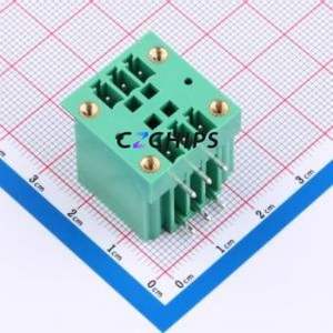 MX15EDGRHM-3.81-2*03P-GN01-Cu-A Plug-in Terminal Block Bent Lead Through Hole,P=3.81mm Board-to-Board / Socket - Closed - Product Image 1