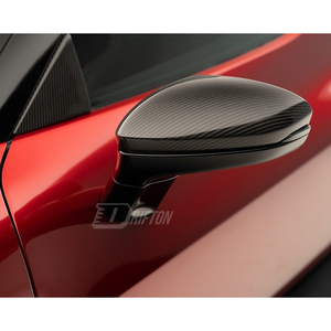 ฝาครอบกระจกมองข้างคาร์บอนไฟเบอร์แบบแห้ง NOV Style สำหรับ Ferrari 296 GTB & GTS ปี 2021-2025 - Product Image 2