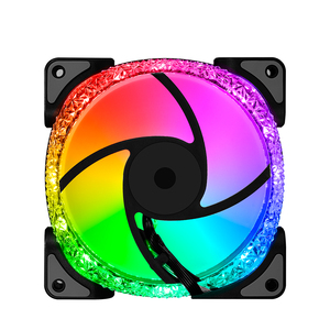 Lovingcool Cheaper Computer Cooling Fan RGB LED <strong>Case</strong> Fan RGB Cooling Fan 120mm with RF Remote Control - Product Image 4