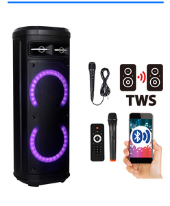 New Arrival <span class=keywords><strong>Feiyang</strong></span> kép 10 inch Super Bass partybox lớn không dây Bluetooth loa TWS DJ karaoke Loa siêu trầm Boombox - Product Image 1