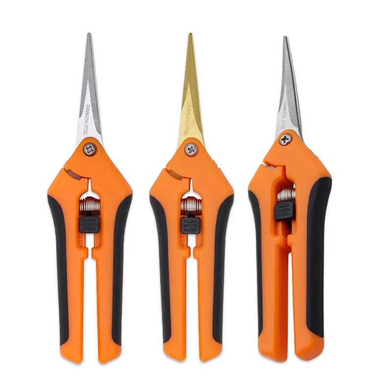 Mẹo cắt tỉa snips Kéo làm vườn-Kéo cắt cây với độ chính xác sắc nét-mặt đất không dính lưỡi hái trái cây