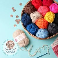 En gros 73 Pièces Crochet Kit Polyester 100g Acrylique 8 plis Crochet Lait Coton Lana Laine Fil Mélangé pour Tricotage