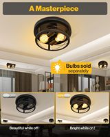 Plafonnier LED rustique vintage en fer forgé, style cage, luminaire mural pour entrée, lampe en fer forgé, luminaire suspendu rustique