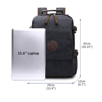 Sac à dos de voyage pour ordinateur portable en toile durable pour hommes Trendy Vintage Heavy Duty Design pour l'école de sports de plein air pour l'été