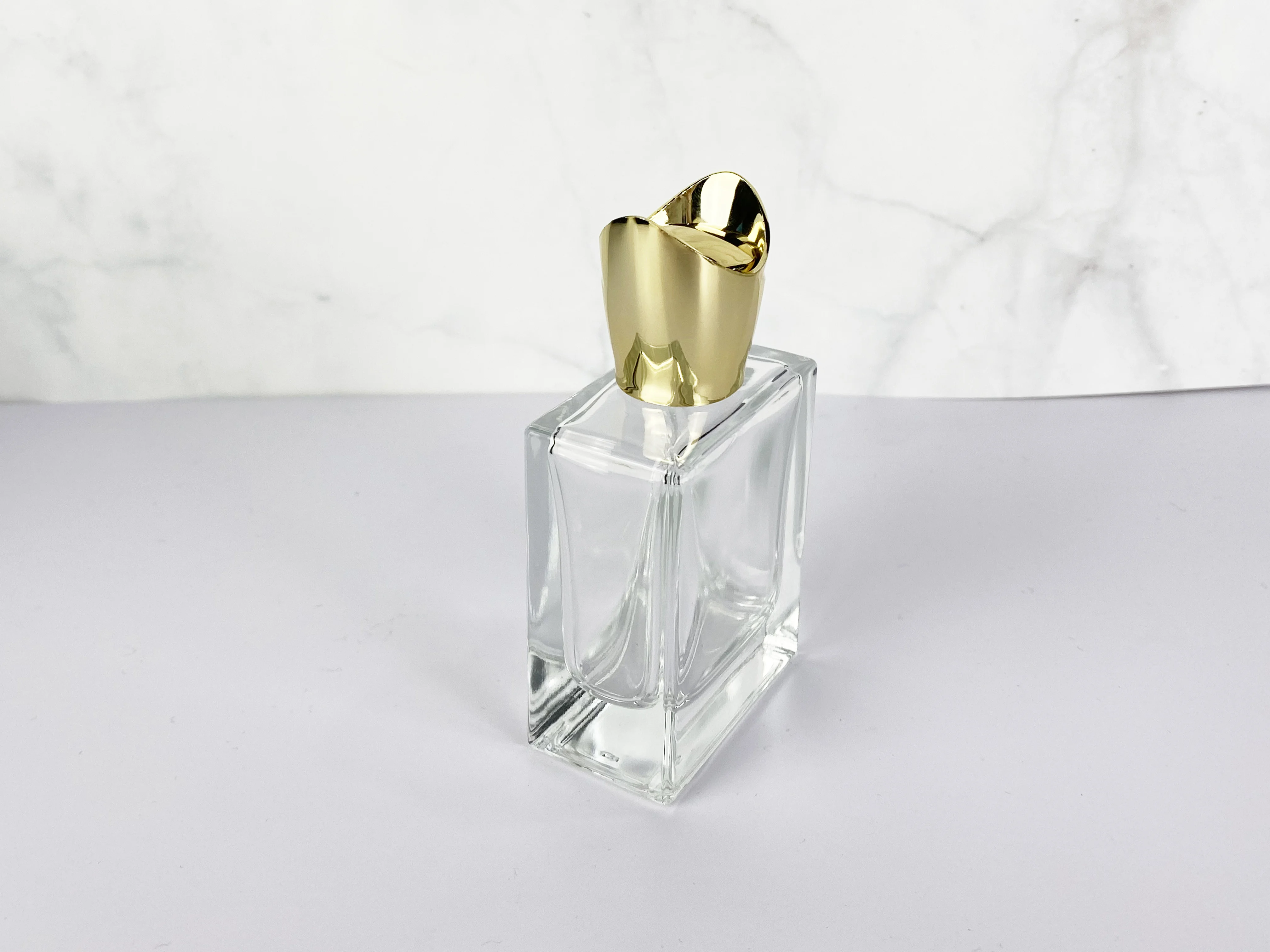 perfume bottle empty 50 ml with luxury cap perfume zamac